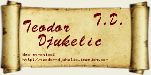 Teodor Đukelić vizit kartica